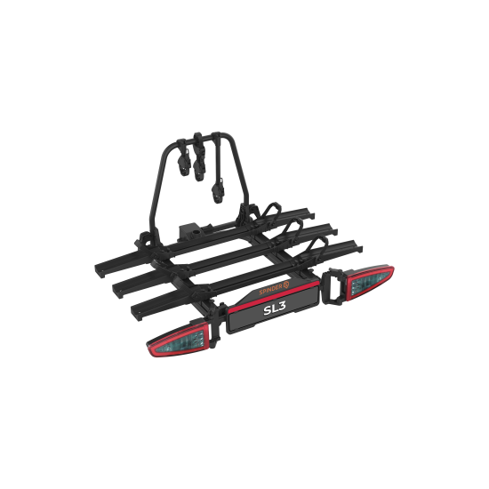 Bagażnik platforma rowerowa na hak SPINDER SL3 LED | przesuwny i składany